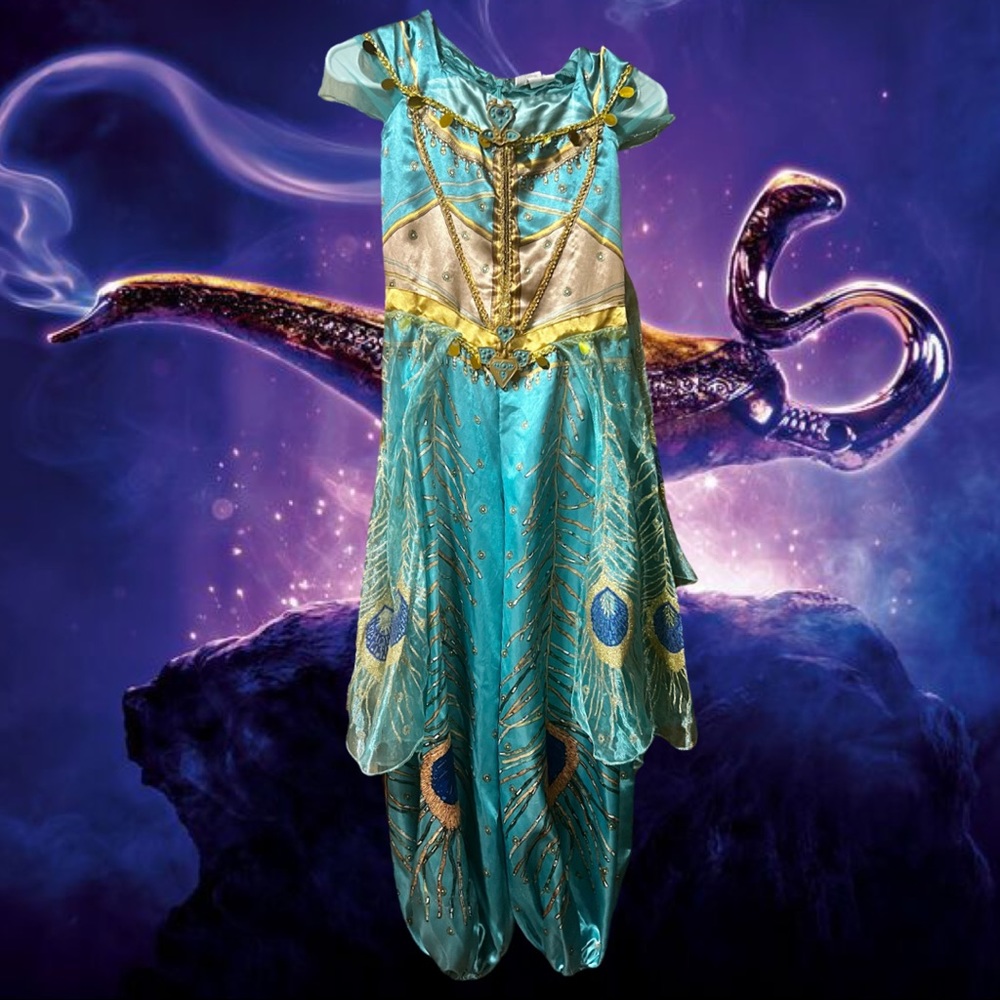 Disney Live Action Aladdin Jasmine Costume Size 7-8 Medium